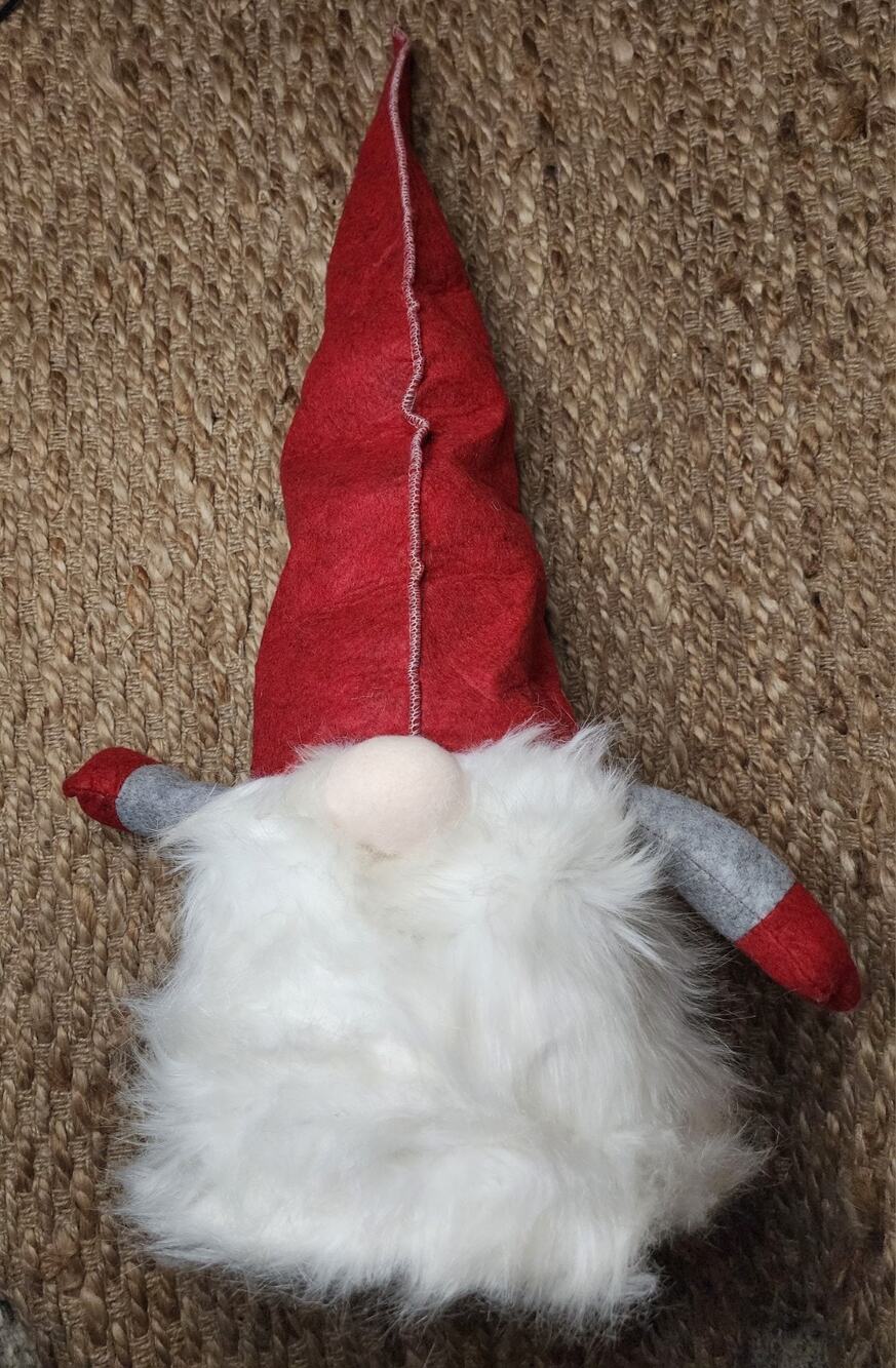 D-FantiX Gnome Christmas Tree Topper, 27.5 Inch Holiday Decor Red White